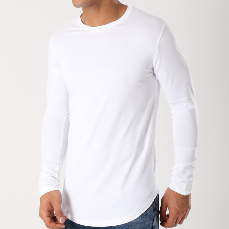 LBO - Set di 2 magliette oversize a maniche lunghe 340 Unis bianche e nere