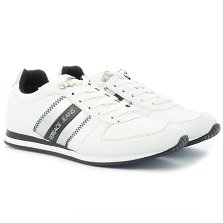 Versace Jeans Couture - Baskets Linea Running DisA1 Coated Blanc