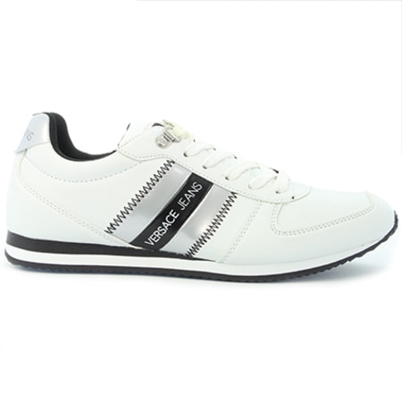 Versace Jeans Couture - Baskets Linea Running DisA1 Coated Blanc