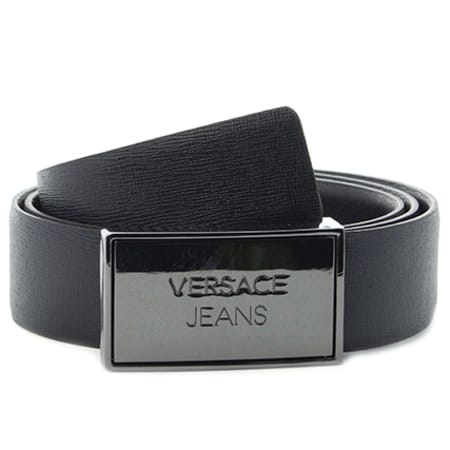 Versace Jeans Couture - Ceinture Linea Uomo Dis6 Saffiano Vacchetta Noir