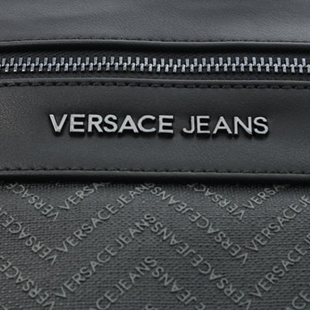 Versace Jeans Couture - Sacoche Linea Chevron Dis6 Saffiano Noir