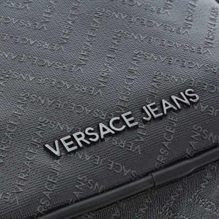 Versace Jeans Couture - Sacoche Linea Chevron Dis2 Saffiano Noir