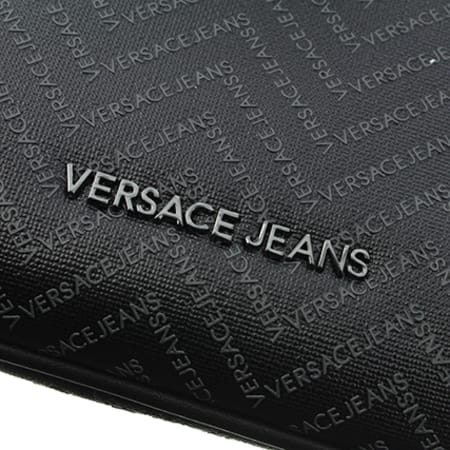 Versace Jeans Couture - Sacoche Linea Chevron Dis4 Saffiano Noir