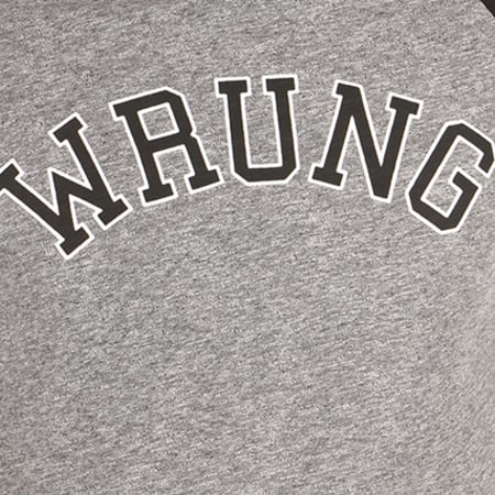 Wrung - Tee Shirt Team Gris Chiné Noir