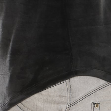 Aarhon - Tee Shirt Capuche Oversize Velours 3-17-652 Noir 