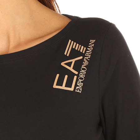 EA7 Emporio Armani - Tee Shirt Manches Longues 6YTT13-TJ29Z Femme Noir 