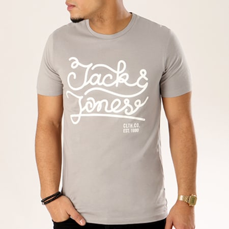 Jack And Jones - Tee Shirt Swell Gris 
