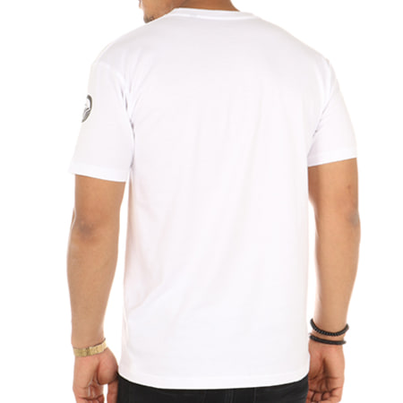 OhMonDieuSalva - Tee Shirt Abat La Hess Blanc Logo Noir
