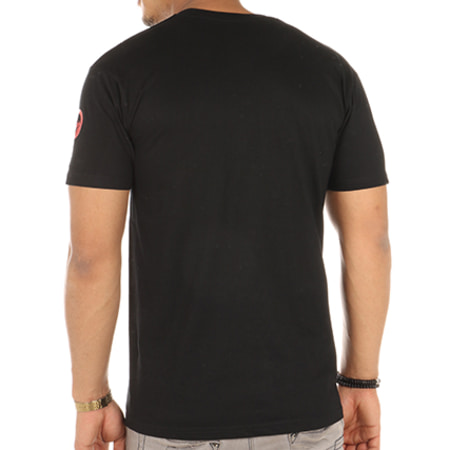OhMonDieuSalva - Tee Shirt Abat La Hess Noir Logo Rouge