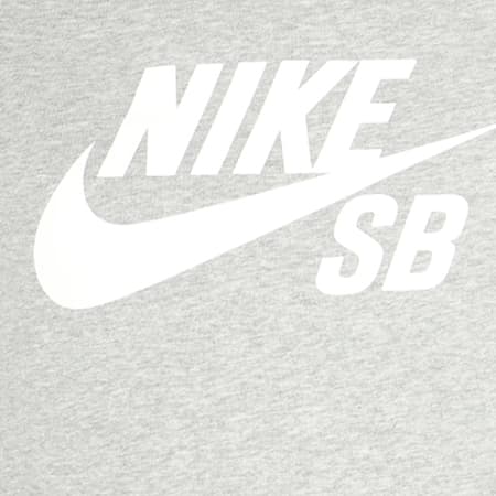Nike - Sweat Capuche SB Icon 846886 063 Gris Chiné 