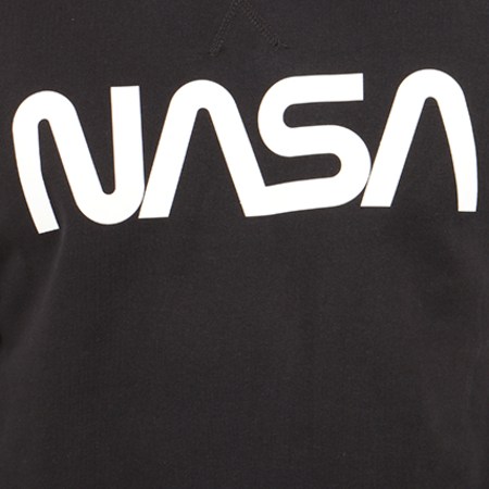 NASA - Sweat Crewneck Patch Brodé Worm Logo Noir