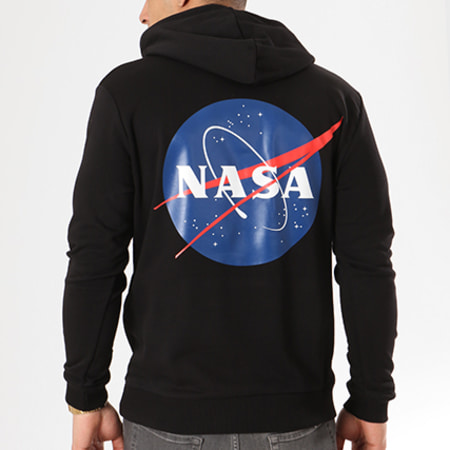 NASA - Felpa con cappuccio Insignia nera
