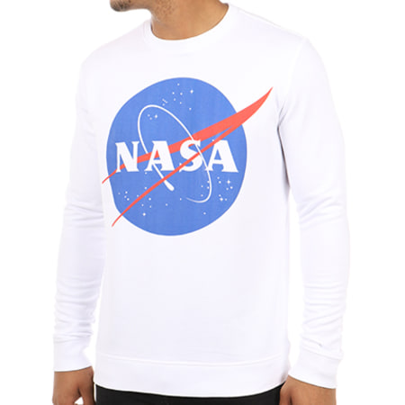 NASA - Sweat Crewneck Insignia Front Blanc