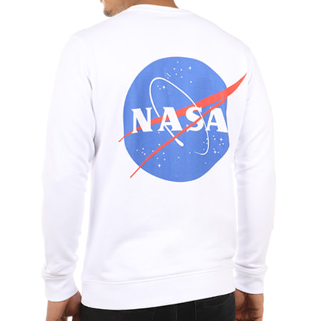 NASA - Sweat Crewneck Insignia Blanc