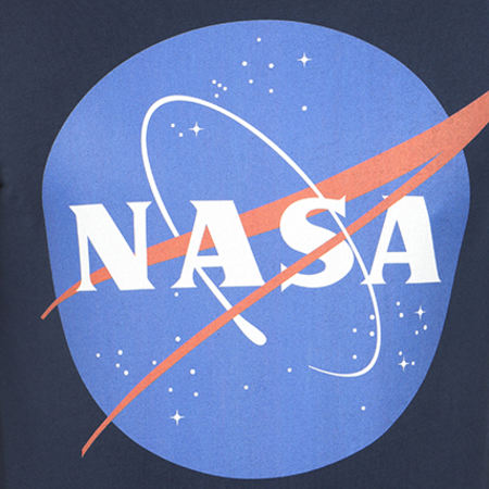 NASA - Tee Shirt Manches Longues Insignia Front Bleu Marine