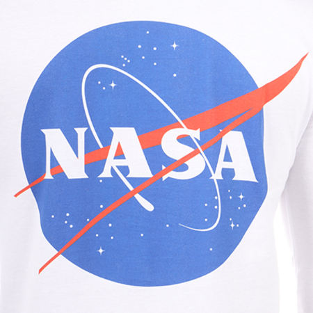 NASA - Tee Shirt Manches Longues Insignia Blanc