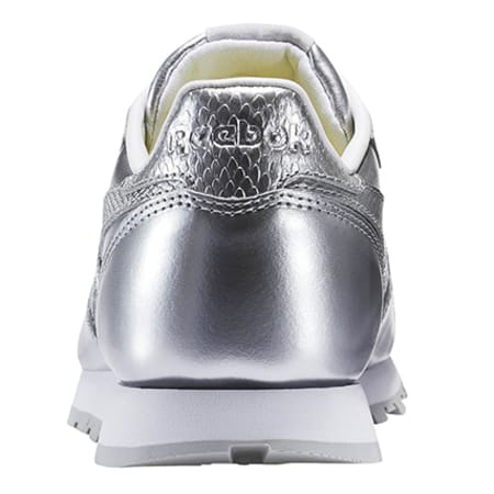 Reebok - Baskets Femme Classic Leather Metallic BS8945 Silver White