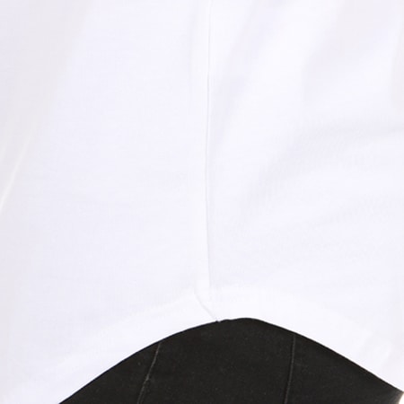 Illusive London - Tee Shirt Manches Longues Oversize Constrast Blanc Noir