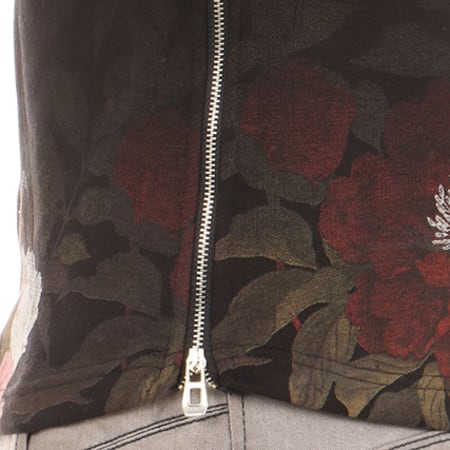 Ikao - Sweat Oversize Zip F18167 Noir Floral 