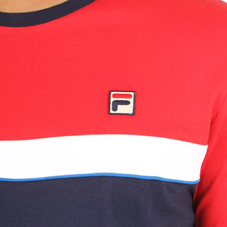 Fila - Tee Shirt 684061 Bleu Marine Rouge