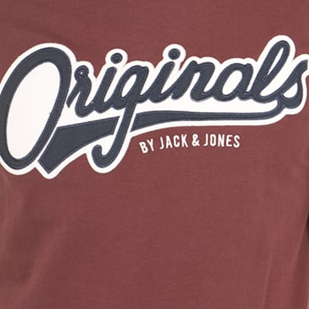 Jack And Jones - Tee Shirt Attach Bordeaux