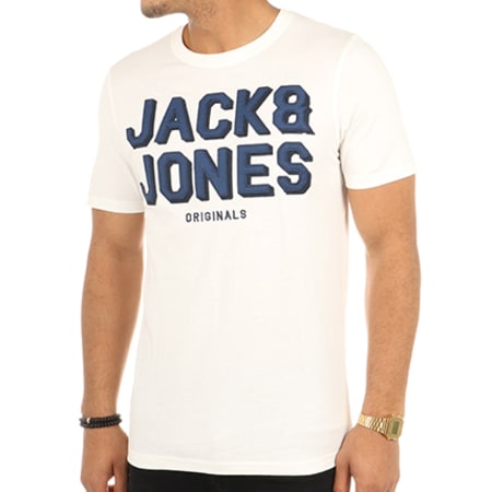 Jack And Jones - Tee Shirt Attach Blanc