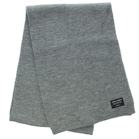 Jack And Jones - Echarpe DNA Knit Noos Gris Anthracite Chiné