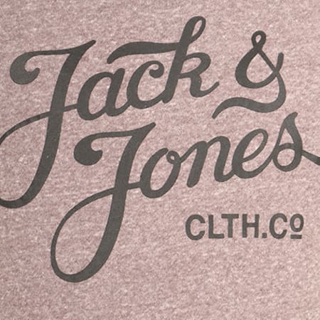 Jack And Jones - Sweat Capuche Scott Bordeaux Chiné