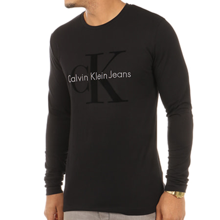 Calvin Klein - Tee Shirt Manches Longues Tributo Noir