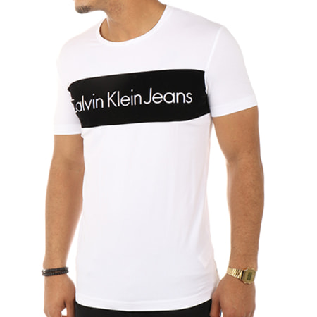 Calvin Klein - Tee Shirt Treak Slim Fit Blanc