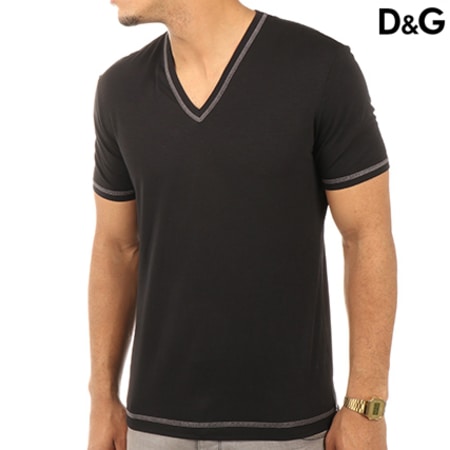 Dolce & Gabbana - Tee Shirt Stretch Cotton Fugia Noir