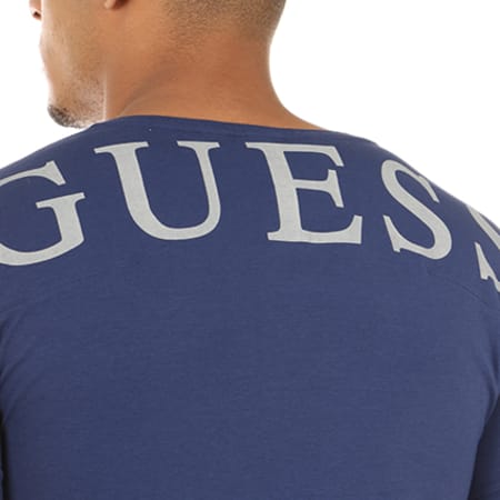 Guess - Tee Shirt U74M07JR00A Bleu Marine