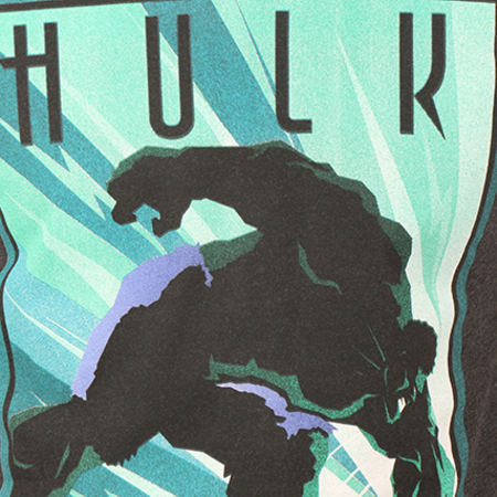 Incroyable Hulk - Tee Shirt Hulk Smash Gris Anthracite Chiné