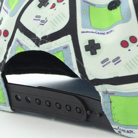 Nintendo - Casquette Snapback Game Boy Gris Noir 