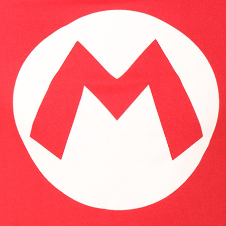 Super Mario - Sweat Capuche Logo Mario Rouge