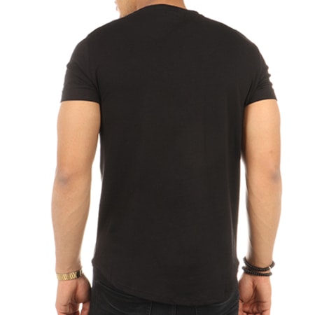 VIP Clothing - Tee Shirt Oversize Bande 1651 Noir Vert Kaki