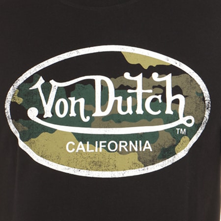 Von Dutch - Tee Shirt Army Noir Camouflage
