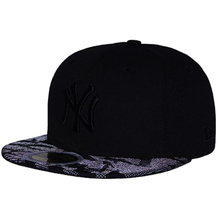 New Era - Casquette Fitted Night Time New York Yankees Noir Camouflage 