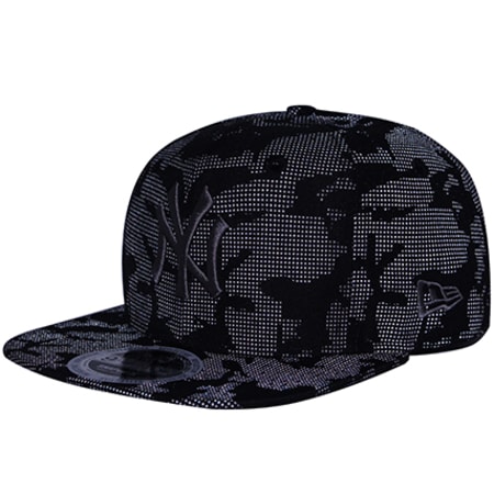 New Era - Casquette Snapback Night Time Reflective New York Yankees Noir Camouflage