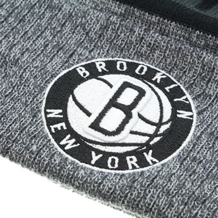 New Era - Bonnet Marl Brooklyn Nets Gris Chiné Noir