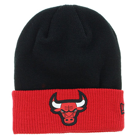 New Era - Bonnet Team Rib Chicago Bulls Noir Rouge