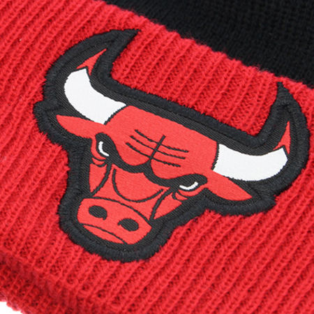New Era - Bonnet Team Rib Chicago Bulls Noir Rouge