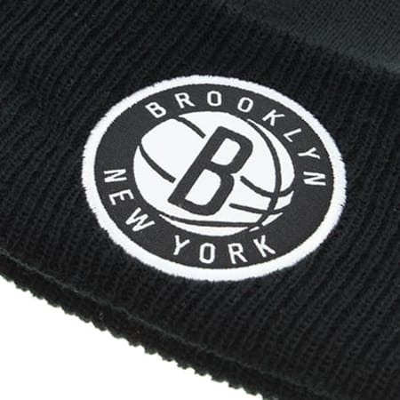 New Era - Bonnet Team Rib Brooklyn Nets Gris Anthracite Noir