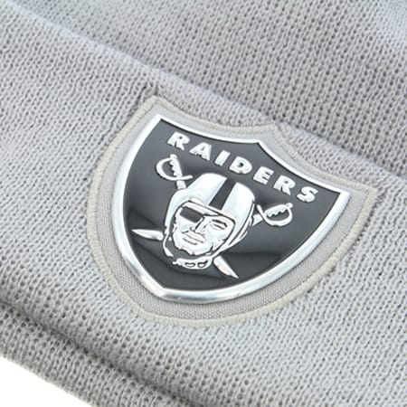 New Era - Bonnet Logo Dhine Bobble Oakland Raiders Gris