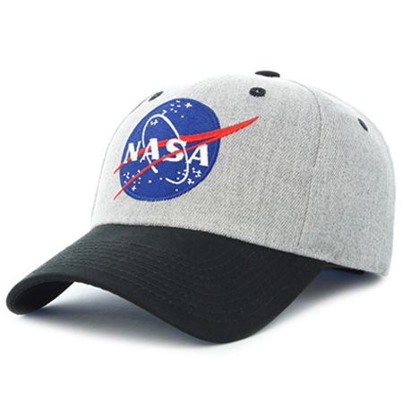 NASA - Casquette Insignia Gris Chiné Noir