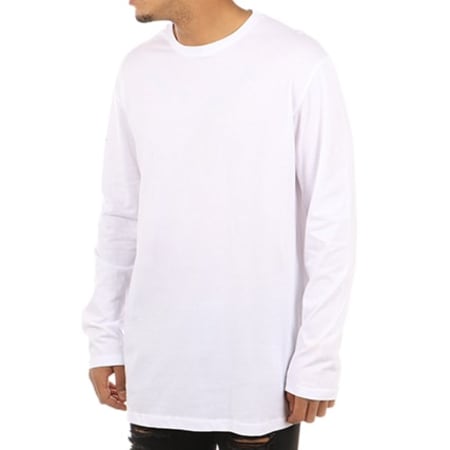 Frilivin - Tee Shirt Manches Longues Oversize 2709 Blanc