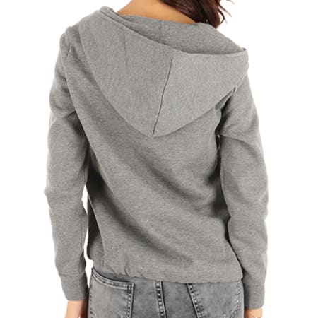 Only - Sweat Capuche Femme Sama Gris Anthracite 