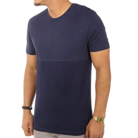 Selected - Tee Shirt Pawel Bleu Marine