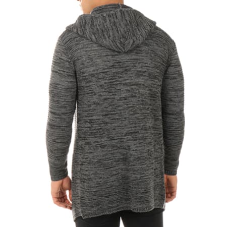 Uniplay - Gilet Capuche UY122 Gris Anthracite Chiné