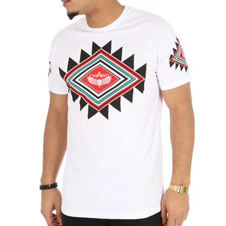 Charo - Tee Shirt Aztec Blanc